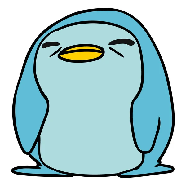 Desenho animado kawaii de um pinguim bonito — Vetor de Stock