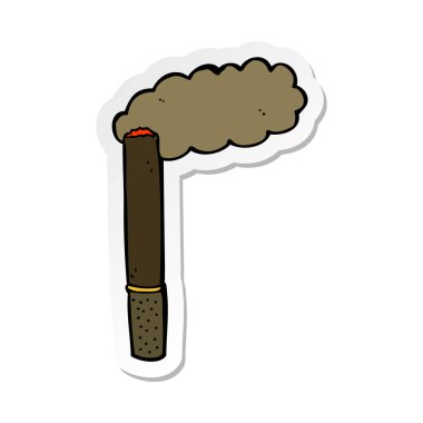 etiket bir karikatür puro