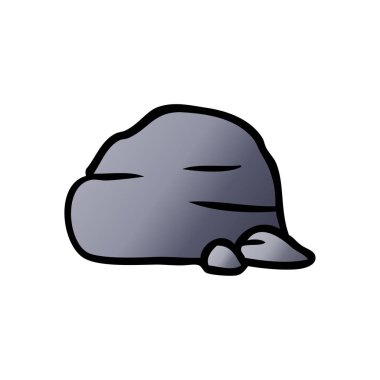 elle çizilmiş degrade çizgi film doodle, taş ve çakıl