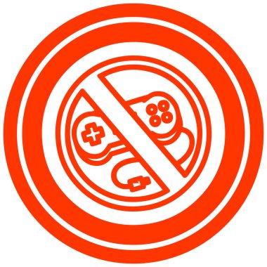 hiçbir oyun dairesel simgesi simgesi