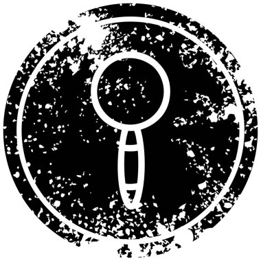 Büyüteç camı sıkıntılı simgesi simgesi