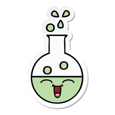 sevimli çizgi tüp bebek etiket