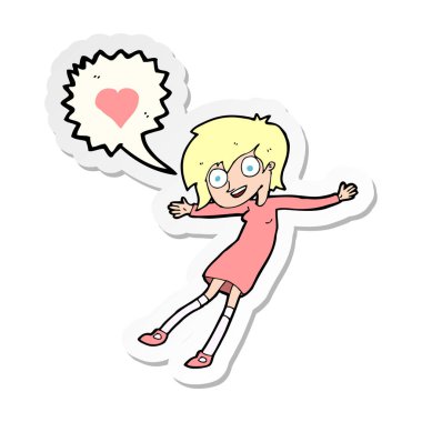 aşık bir çizgi film kadın etiketi