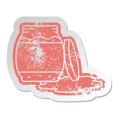 çilek reçeli sıkıntılı eski etiket