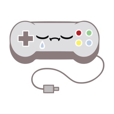 düz renk retro çizgi film oyun kontrol