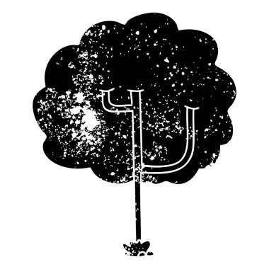 sıkıntılı sembol ilginç ağaç