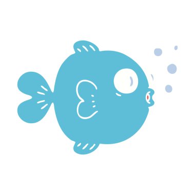 ilginç karikatür balık el çekilmiş 