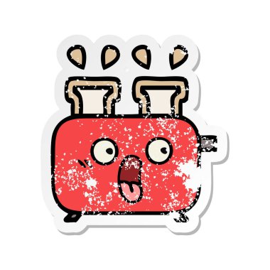 sevimli çizgi dolusu sıkıntılı etiket