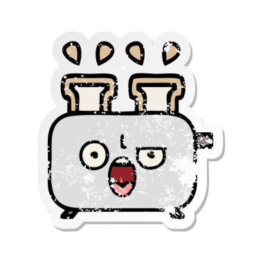 sevimli çizgi dolusu sıkıntılı etiket