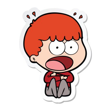 etiket bir karikatür dostum şok