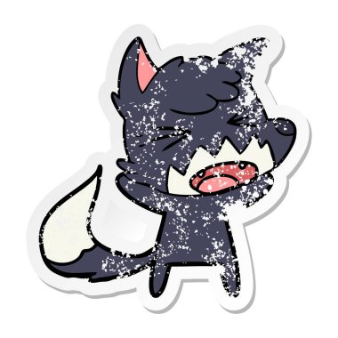 kızgın çizgi film tilki sıkıntılı etiket