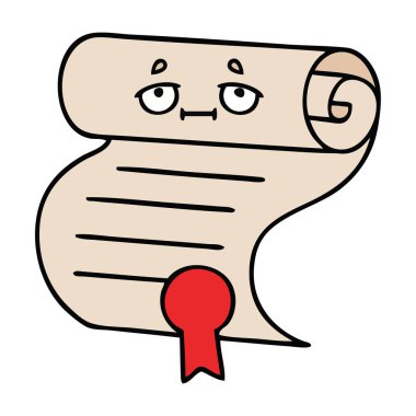 bir sözleşmenin sevimli çizgi