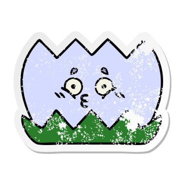 sevimli çizgi su lilly sıkıntılı etiket