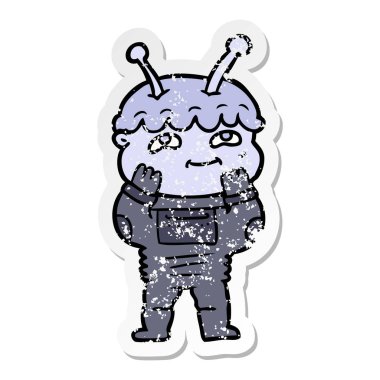 bir sürpriz çizgi film uzaylı sıkıntılı etiket