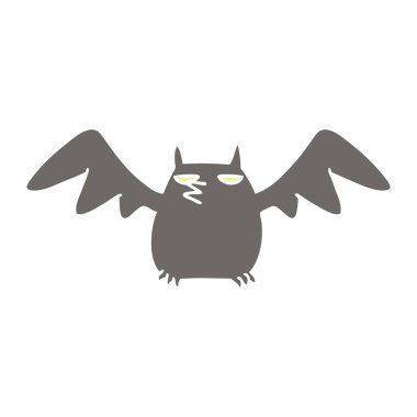 elle çizilmiş karikatür doodle gece yarasa