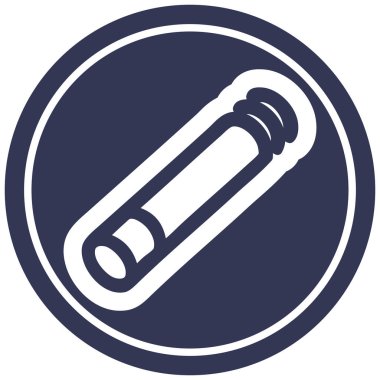 Sigara dairesel simgesi simgesi yaktı