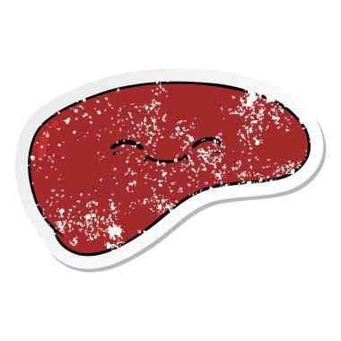 bir çizgi film karaciğer sıkıntılı etiket