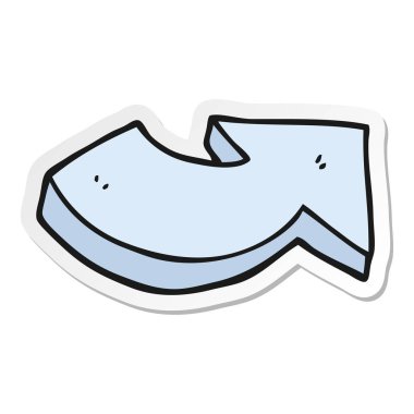 etiket bir karikatür işaret eden ok