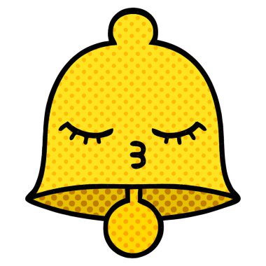 çizgi roman tarzı karikatür bir çan