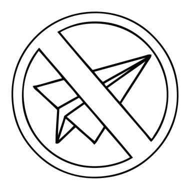 Çizim karikatür Kağıt Uçak yok