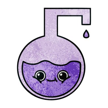 Retro grunge doku çizgi film bilim deneme 