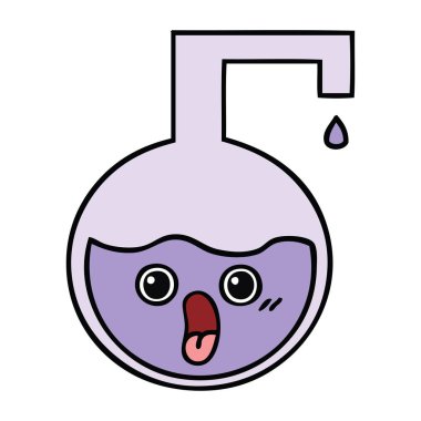 sevimli çizgi bilimsel deney 