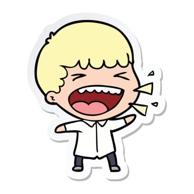 adam bir çizgi film etiketi