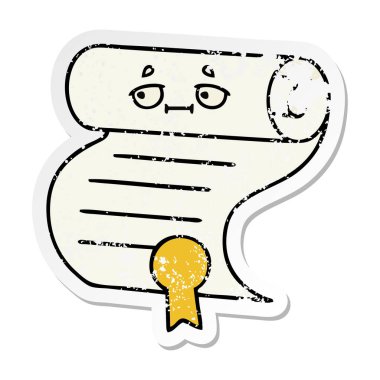 sevimli çizgi sözleşmenin sıkıntılı etiket