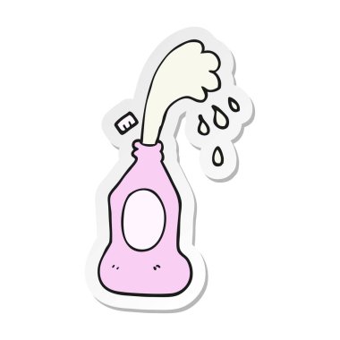 çıkartma losyonu şişesi oyuncak bir karikatür