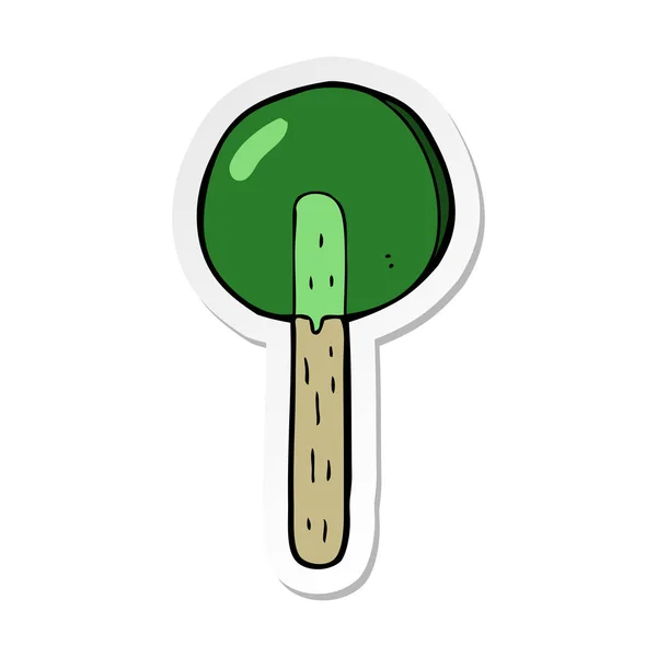 Sticker Cartoon Lollipop — Stock Vector