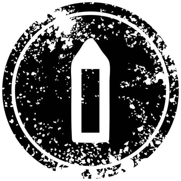 Einfache Bleistift Notleidenden Symbol Symbol — Stockvektor