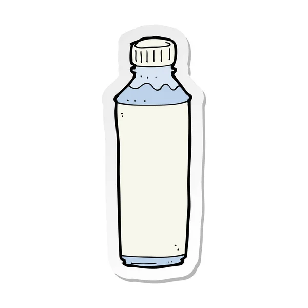 Pegatina Una Botella Agua Dibujos Animados — Archivo Imágenes Vectoriales