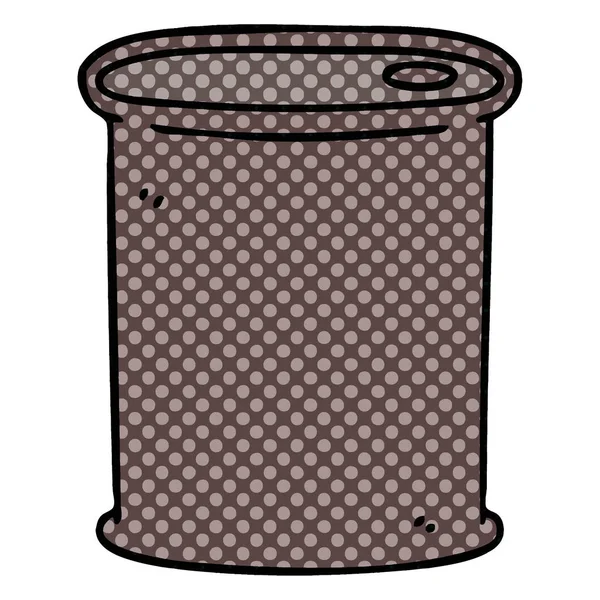 Comic Book Stijl Eigenzinnige Cartoon Vat — Stockvector