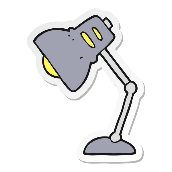 Sticker Van Een Cartoon Lamp — Stockvector