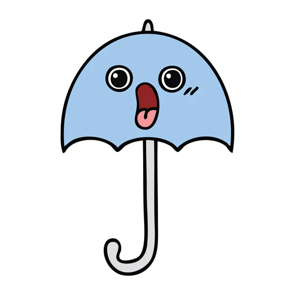 우산의 귀여운 — 스톡 벡터