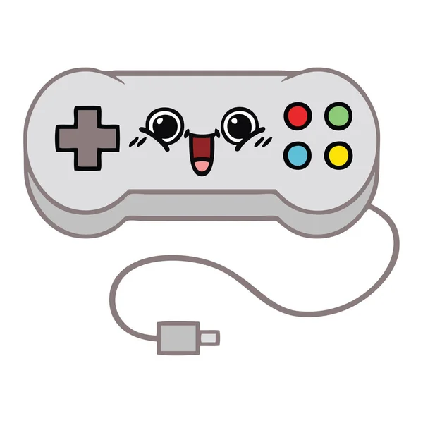 Lindo Dibujo Animado Controlador Juego — Vector de stock