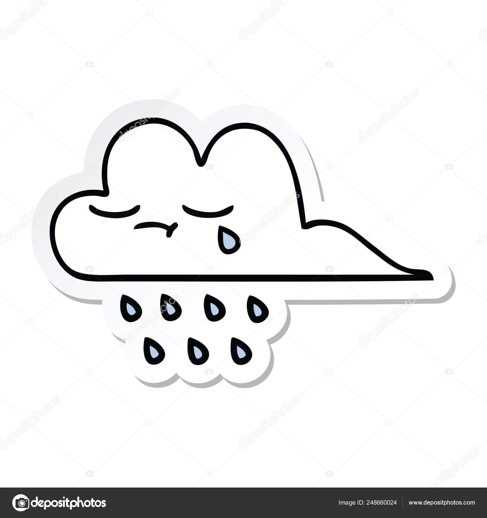Autocollant Nuage Pluie Dessin Anime Mignon Image Vectorielle Par Lineartestpilot C Illustration Autocollant Nuage Pluie Dessin Anime Mignon Image Vectorielle Par Lineartestpilot C Illustration