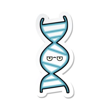 sevimli çizgi Dna iplikçiğinin etiket