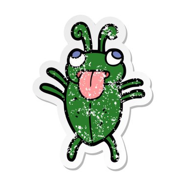 komik karikatür hatanın sıkıntılı etiket