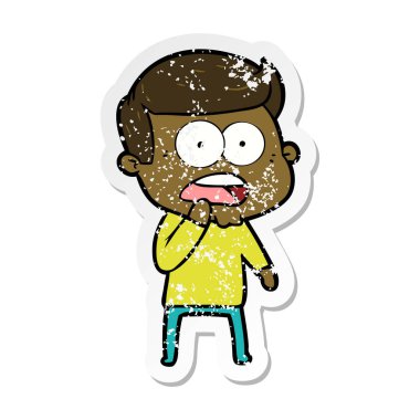 bir karikatür dostum şok sıkıntılı etiket