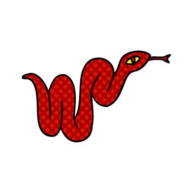 çizgi film doodle Bahçe yılan 