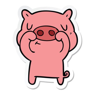 çizgi film içerik domuz bir etiket