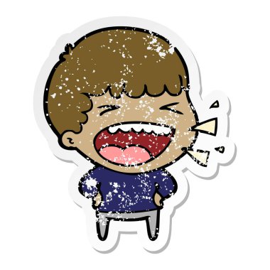 adam bir karikatür sıkıntılı etiket