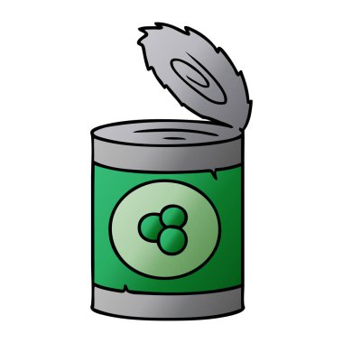 elle çizilmiş degrade çizgi film doodle şeftali konservesi