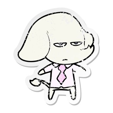 sıkıntılı etiket rahatsız çizgi fil