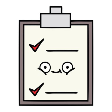 sevimli çizgi kontrol listesi