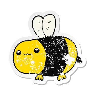 bir çizgi film arı sıkıntılı etiket