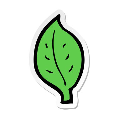 etiket bir karikatür yaprak