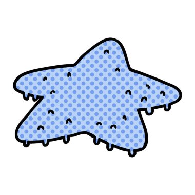 elle çizilmiş karikatür doodle yıldız balık