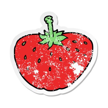 bir çizgi film çilek sıkıntılı etiket